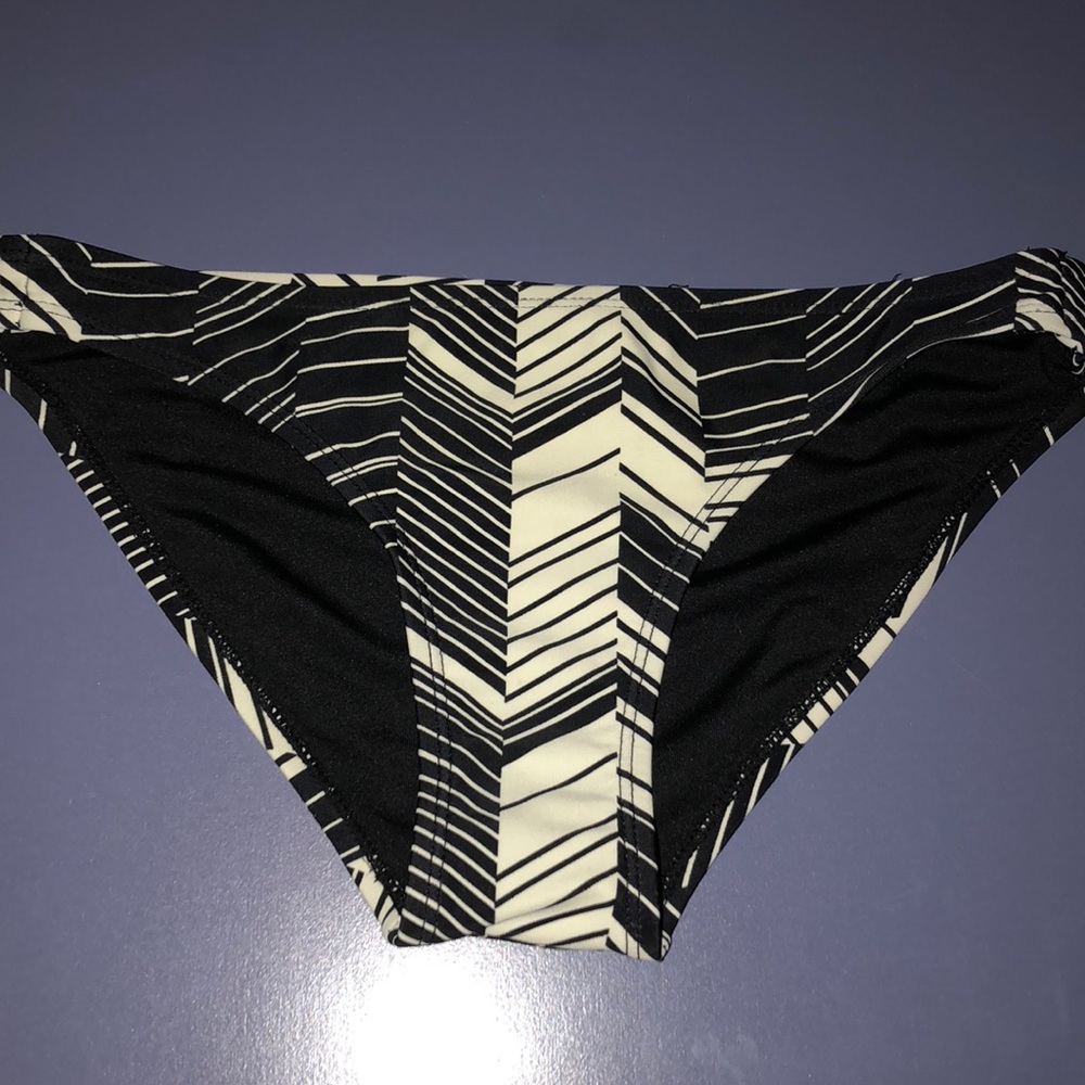 Striped bikini bottoms